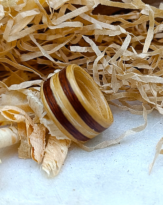 Wooden bented Ring - The Apex Band