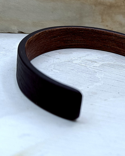 Wooden bented Bracel - The Ebony Cuff