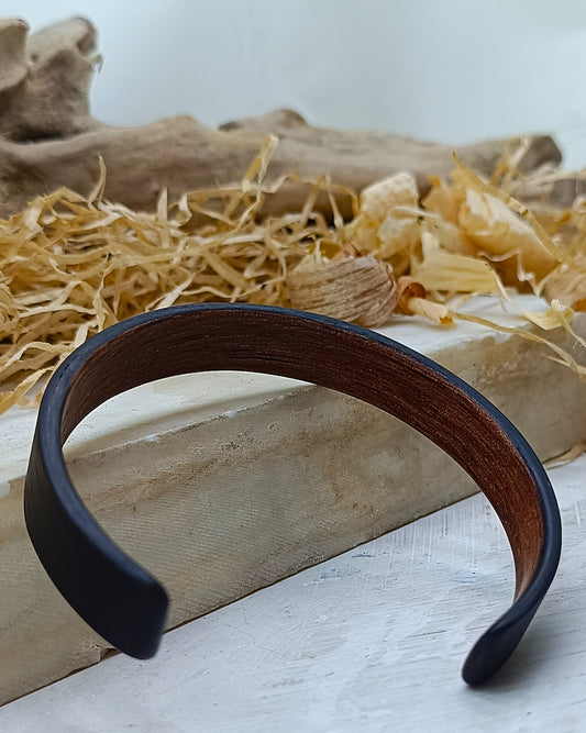 Wooden bented Bracel - The Ebony Cuff