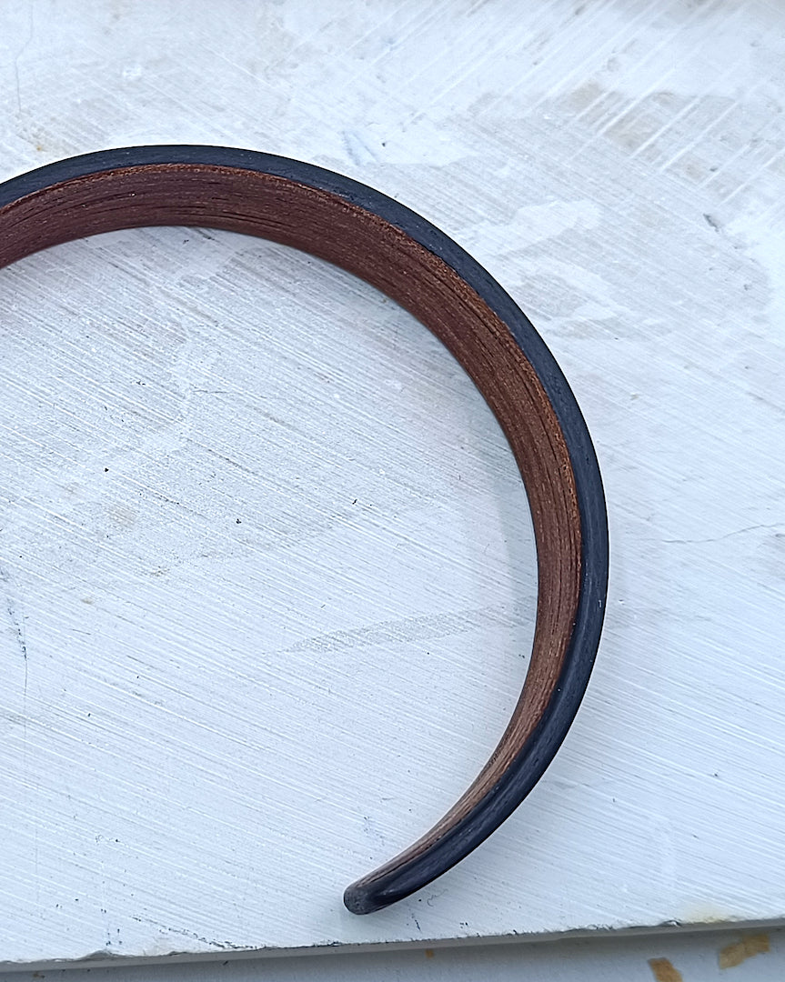Wooden bented Bracel - The Ebony Cuff