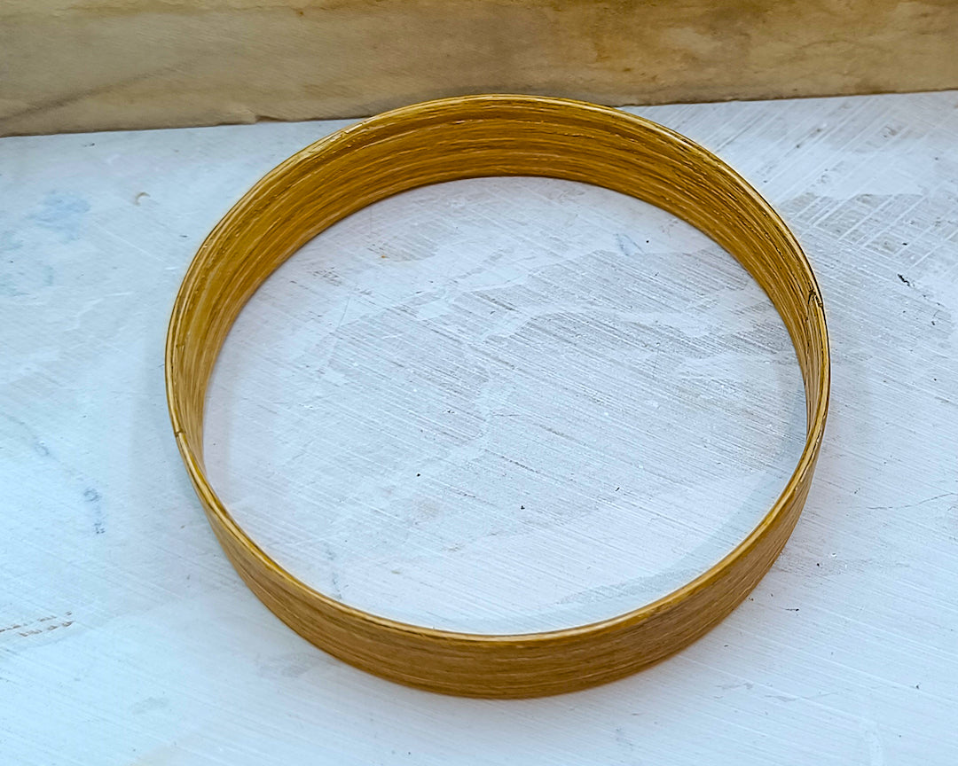 Wooden bented Bracel - The White Oak Wide Cuff