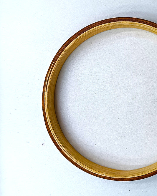 Wooden bented Bracel - The Teak & White Oak Bangle