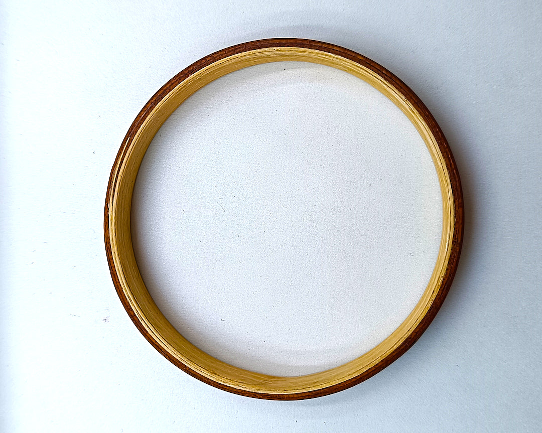 Wooden bented Bracel - The Teak & White Oak Bangle