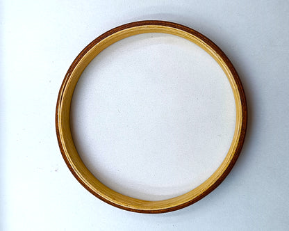 Wooden bented Bracel - The Teak & White Oak Bangle