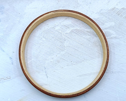 Wooden bented Bracel - The Teak & White Oak Bangle