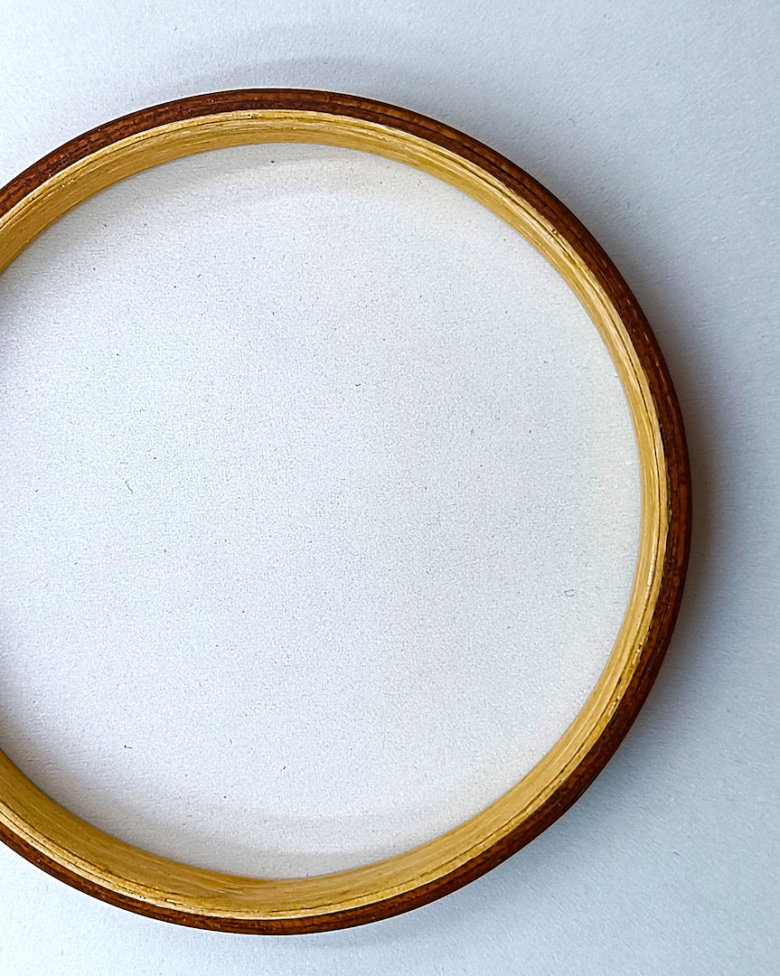 Wooden bented Bracel - The Teak & White Oak Bangle