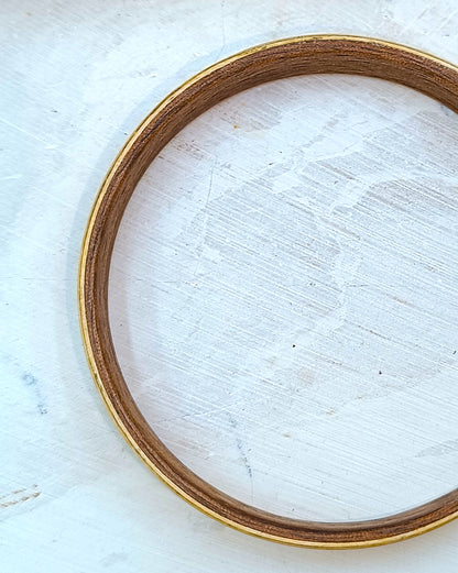Wooden bented Bracel - The White Oak & Mahogany Grand Bangle