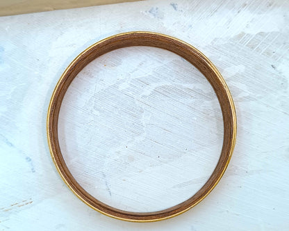 Wooden bented Bracel - The White Oak & Mahogany Grand Bangle