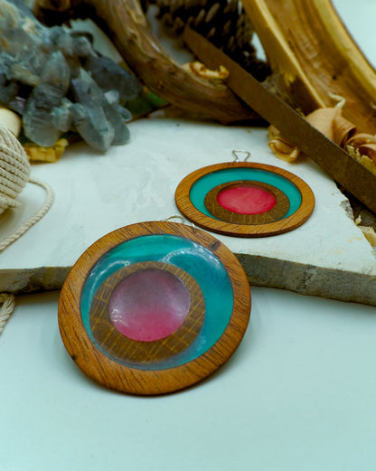 Hanging earrings - The Ocean's Core