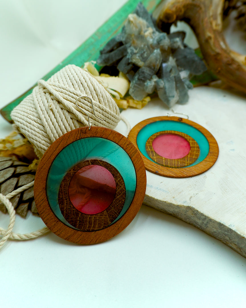 Hanging earrings - The Ocean's Core