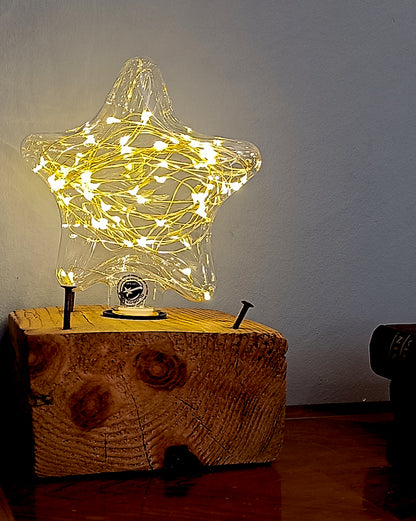 Reclaimed Wood Lamp Holder - The Pallet Core