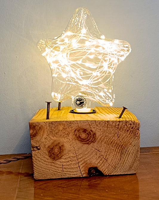 Reclaimed Wood Lamp Holder - The Pallet Core