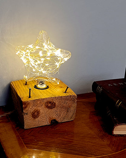 Reclaimed Wood Lamp Holder - The Pallet Core