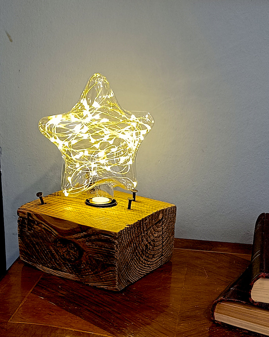 Reclaimed Wood Lamp Holder - The Pallet Core
