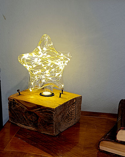 Reclaimed Wood Lamp Holder - The Pallet Core
