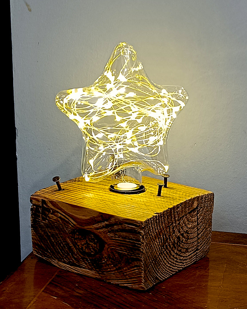 Reclaimed Wood Lamp Holder - The Pallet Core