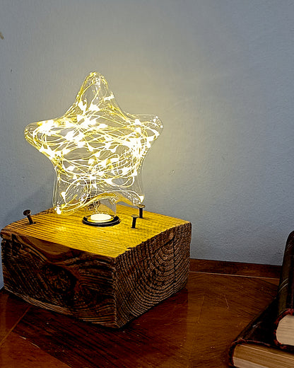 Reclaimed Wood Lamp Holder - The Pallet Core