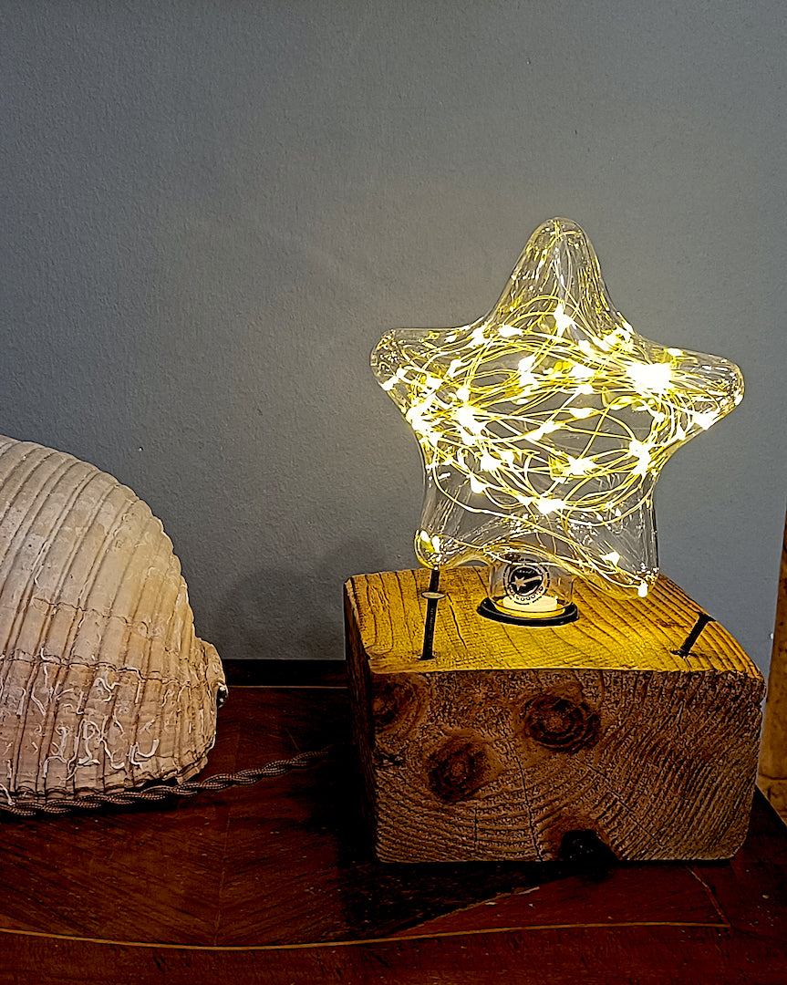 Reclaimed Wood Lamp Holder - The Pallet Core