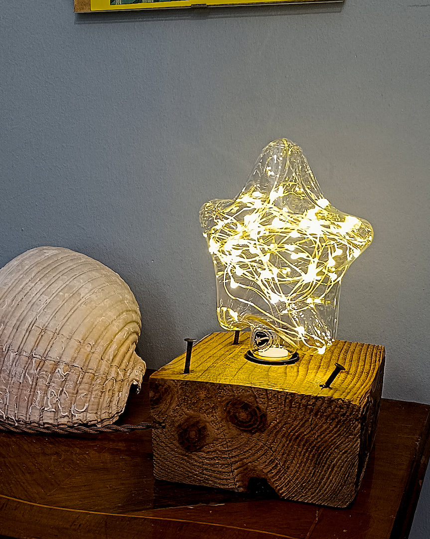Reclaimed Wood Lamp Holder - The Pallet Core