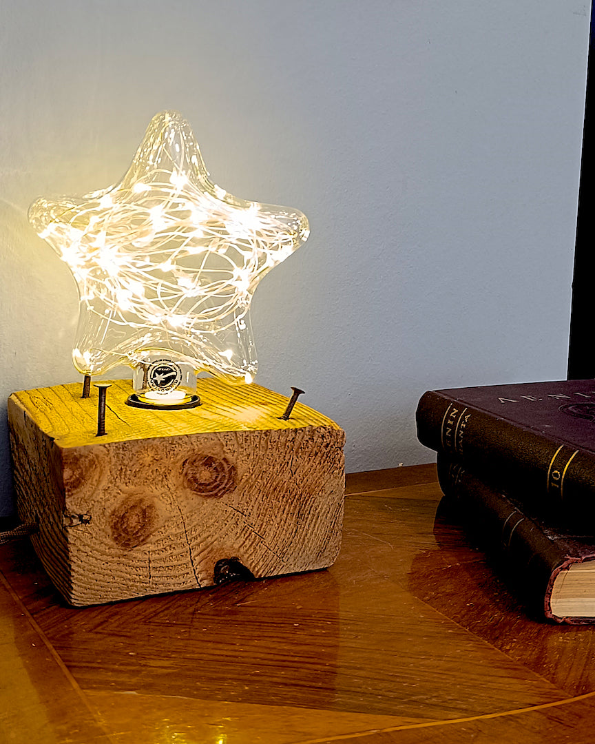 Reclaimed Wood Lamp Holder - The Pallet Core