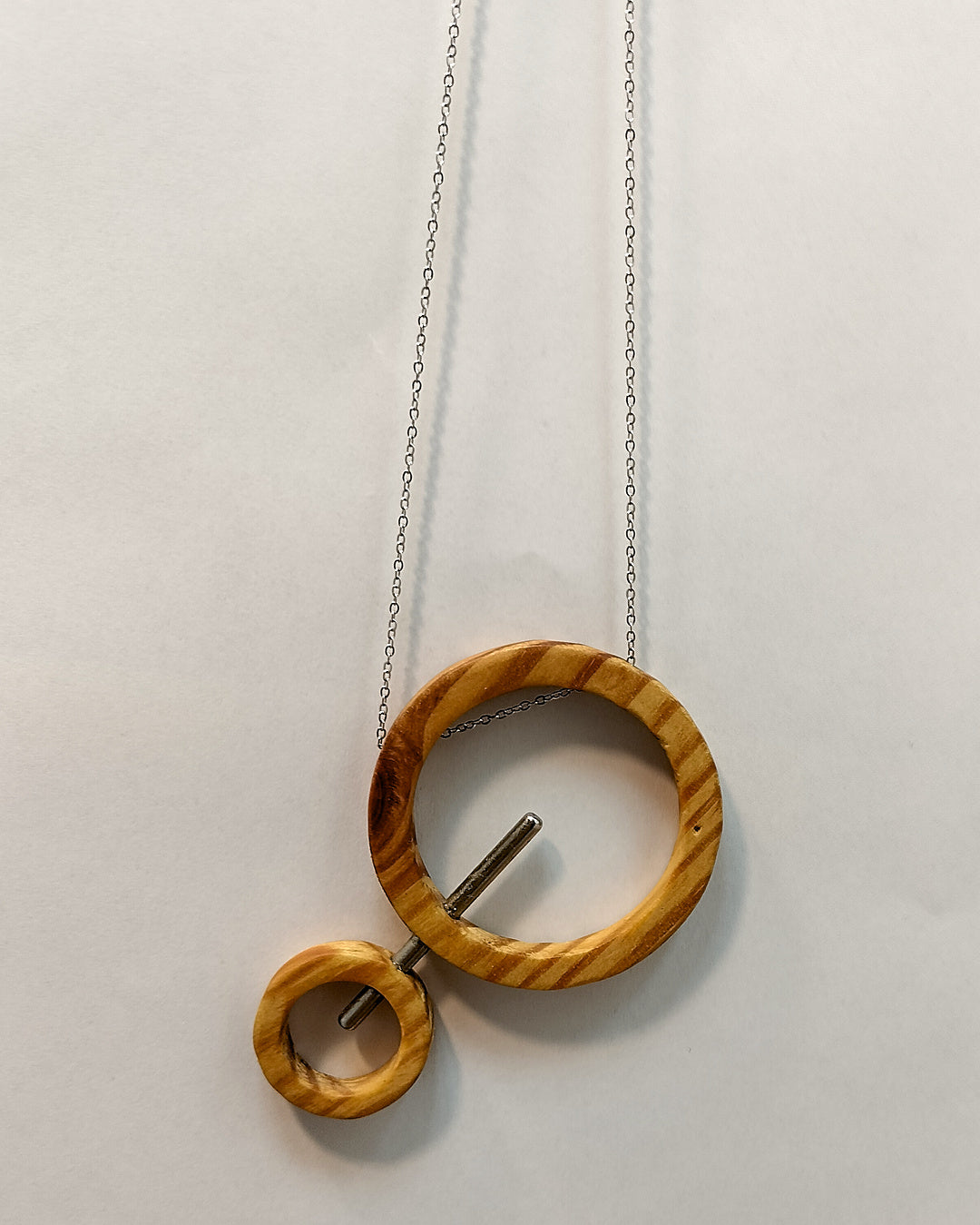 Wooden Necklace - The Double Orbit