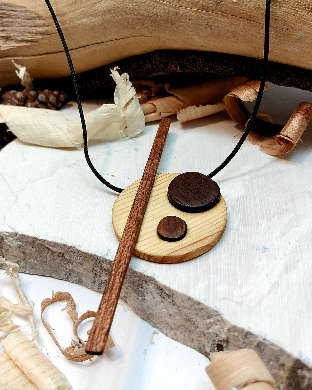 Wooden Necklace - The Pine System