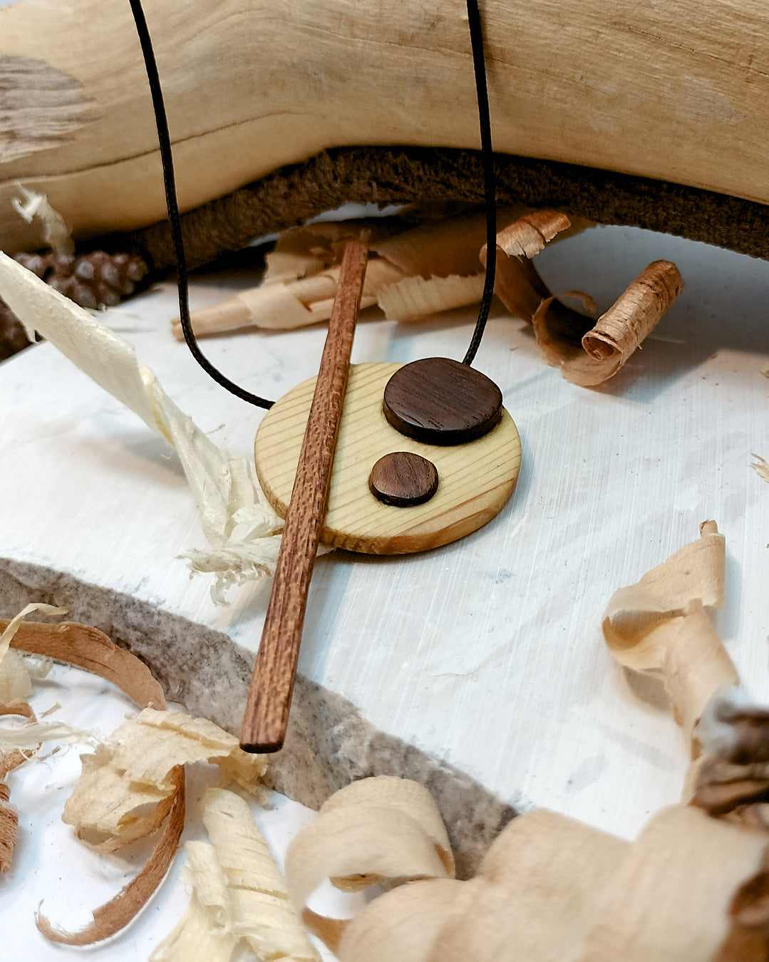 Wooden Necklace - The Pine System