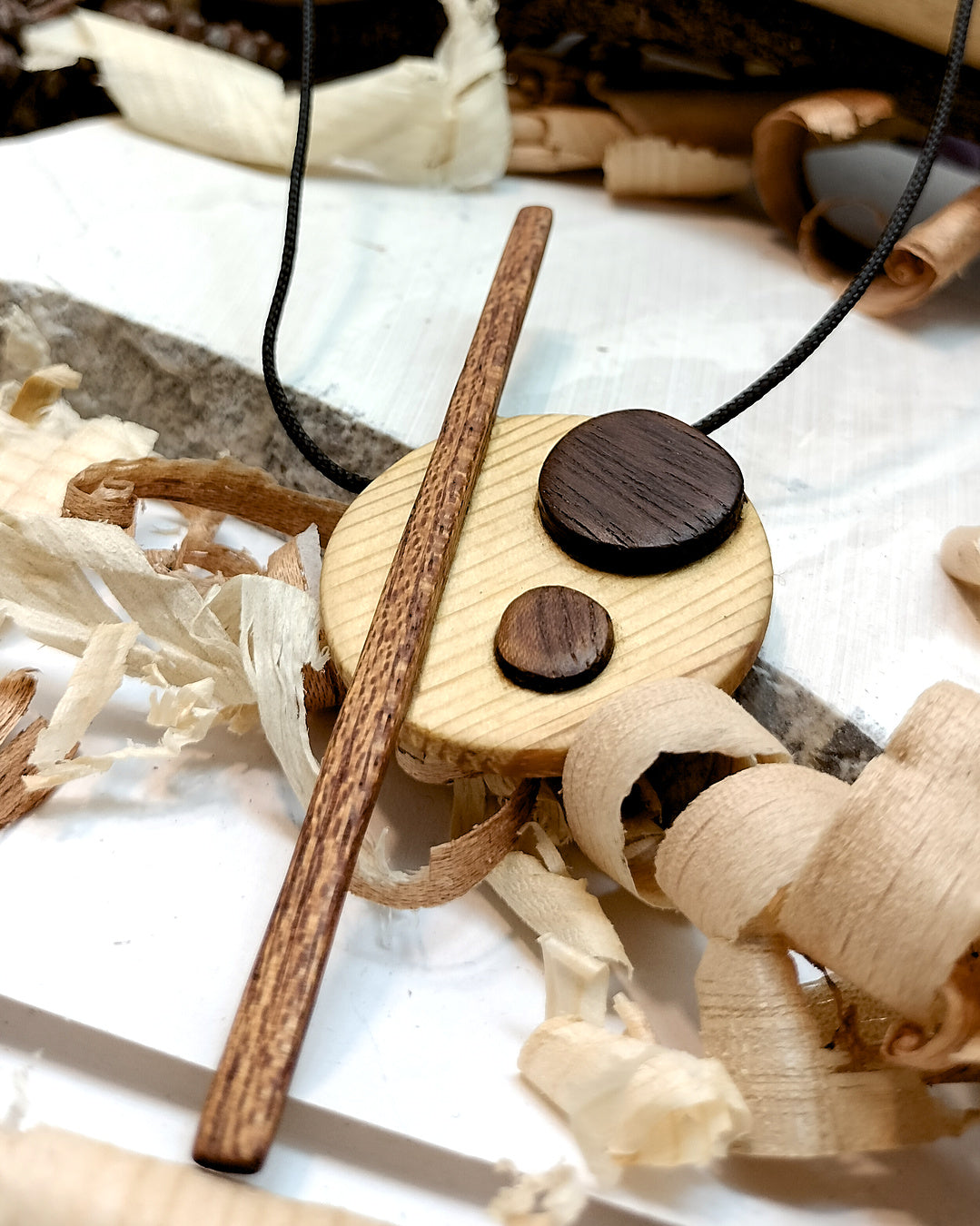 Wooden Necklace - The Pine System