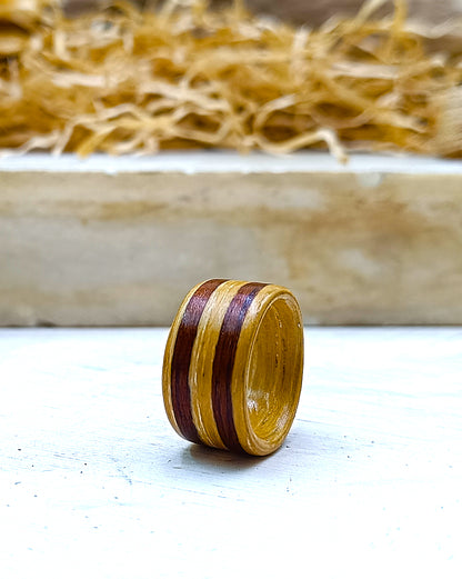 Wooden bented Ring - The Apex Band