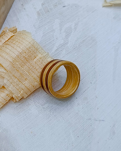 Wooden bented Ring - The Apex Band