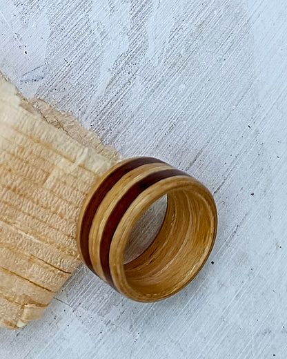 Wooden bented Ring - The Apex Band