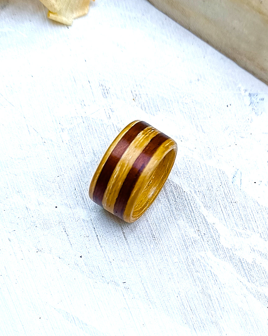 Wooden bented Ring - The Apex Band