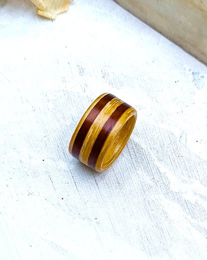 Wooden bented Ring - The Apex Band