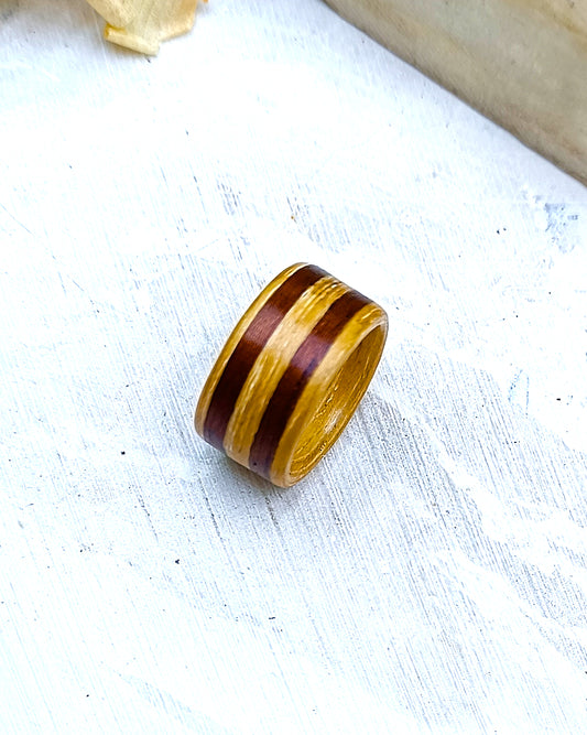 Wooden bented Ring - The Apex Band