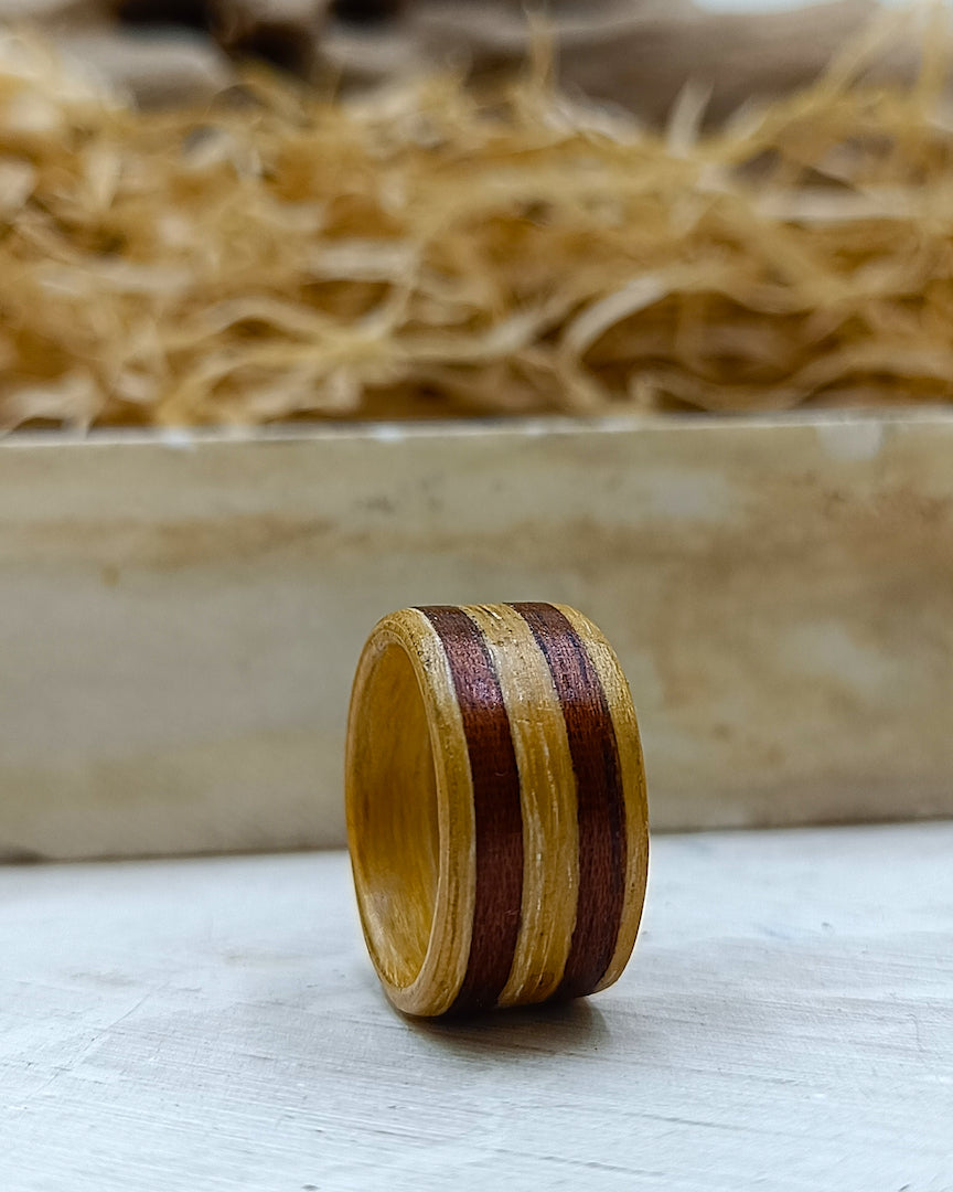 Wooden bented Ring - The Apex Band