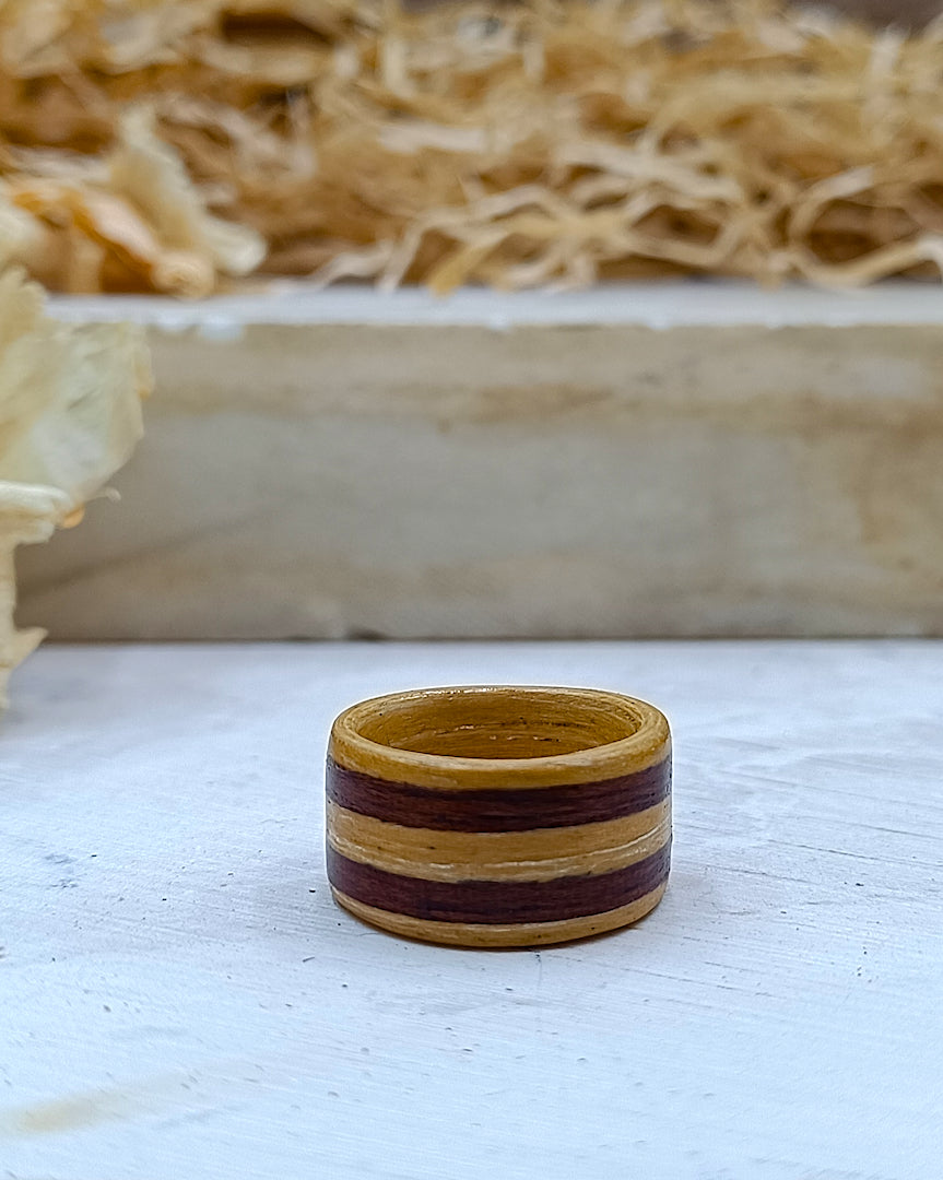 Wooden bented Ring - The Apex Band