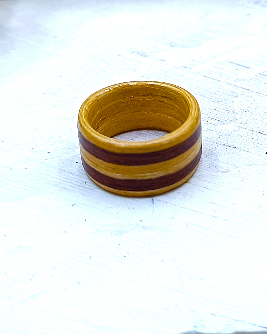 Wooden bented Ring - The Apex Band