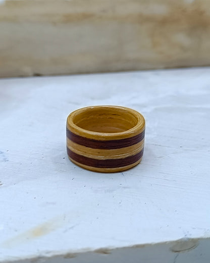 Wooden bented Ring - The Apex Band