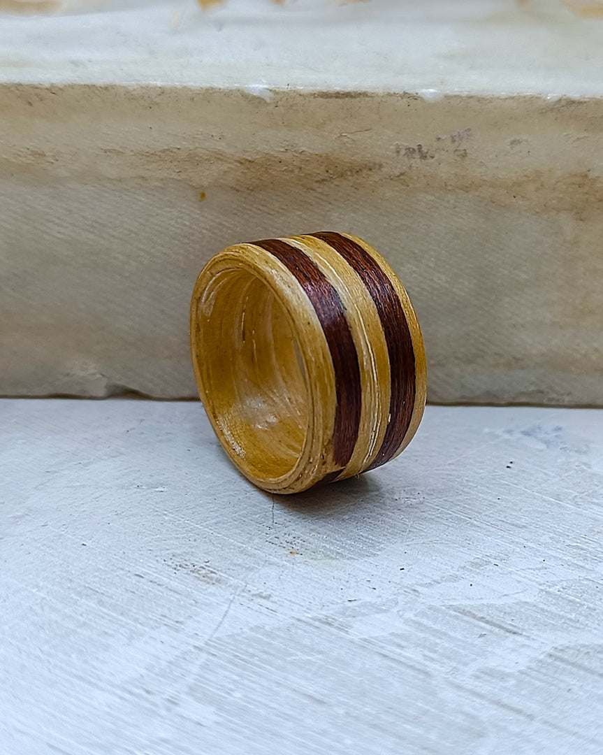 Wooden bented Ring - The Apex Band