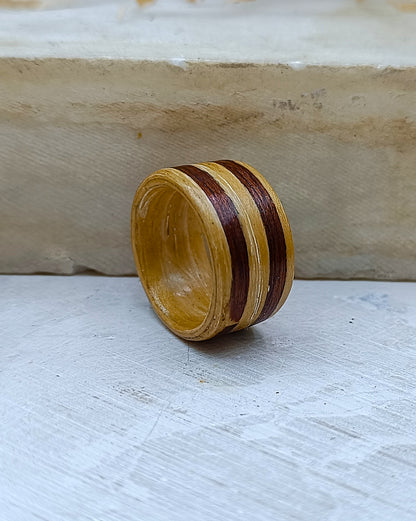 Wooden bented Ring - The Apex Band