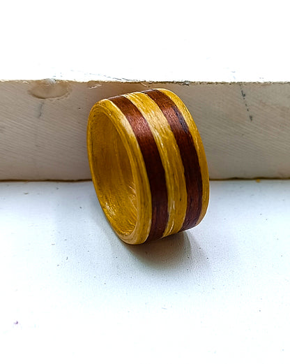 Wooden bented Ring - The Apex Band