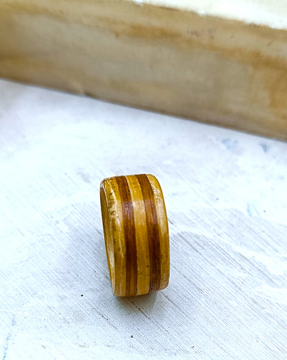 Wooden bented Ring - The Grainline Band