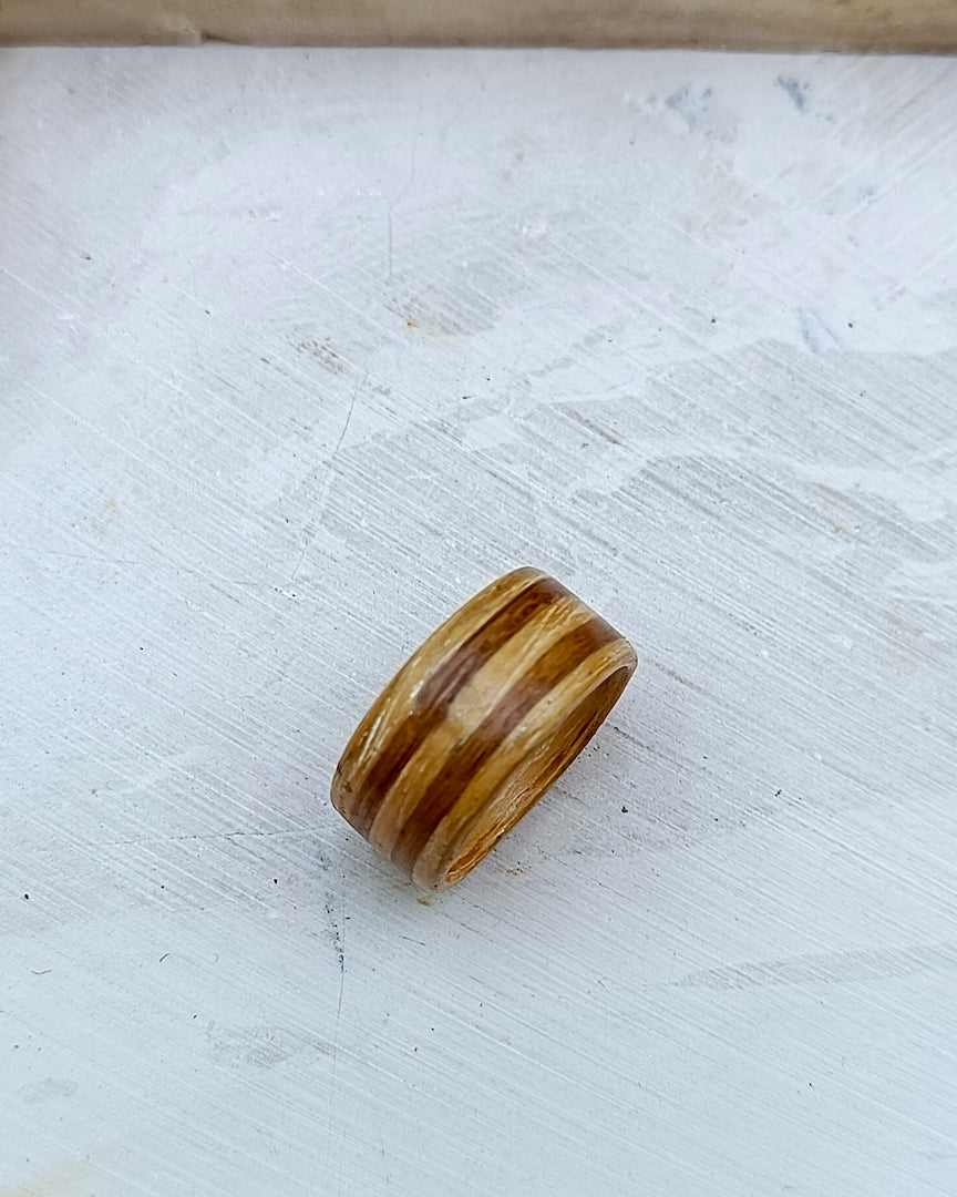 Wooden bented Ring - The Grainline Band