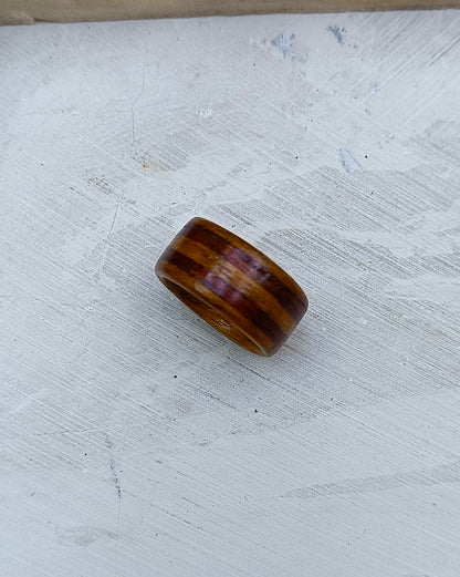 Wooden bented Ring - The Eclipse Band