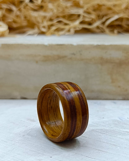 Wooden bented Ring - The Eclipse Band
