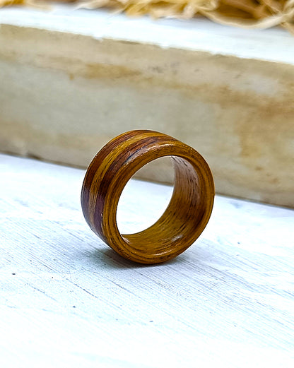Wooden bented Ring - The Eclipse Band