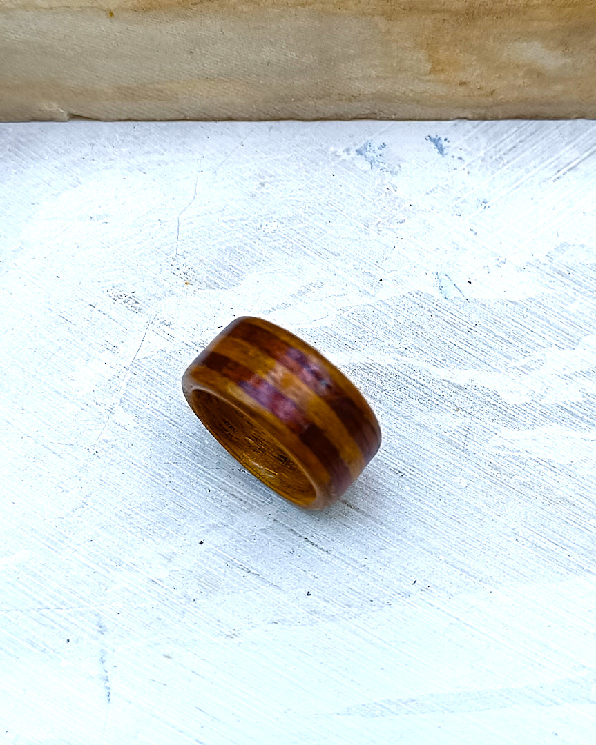 Wooden bented Ring - The Eclipse Band