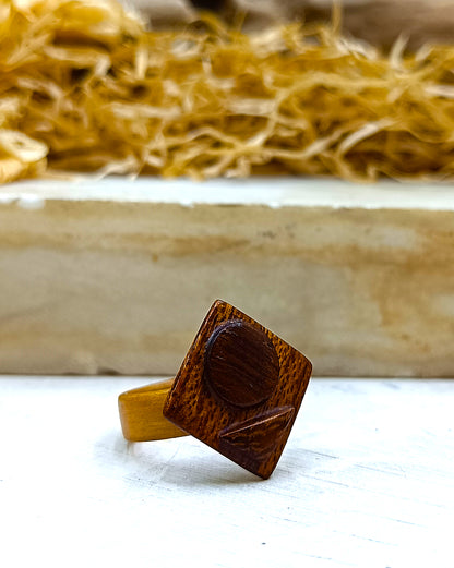 Wooden bented Ring - The Cornerstone