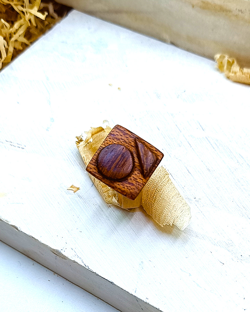 Wooden bented Ring - The Cornerstone
