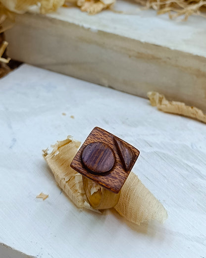 Wooden bented Ring - The Cornerstone